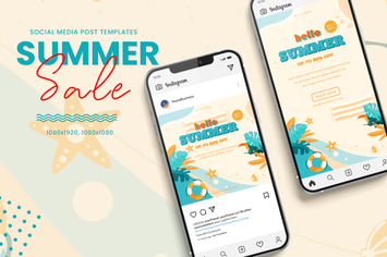 Summer Sale Social Media Post Templates