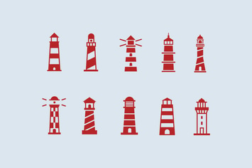 10 Lighthouse Icons