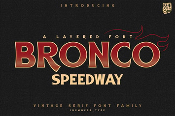 BRONCO SpeedWay Family Font