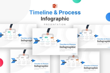 Business Icons and Timelines Infographic Template