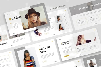 Klaria - Fashion Influencer Presentation Template