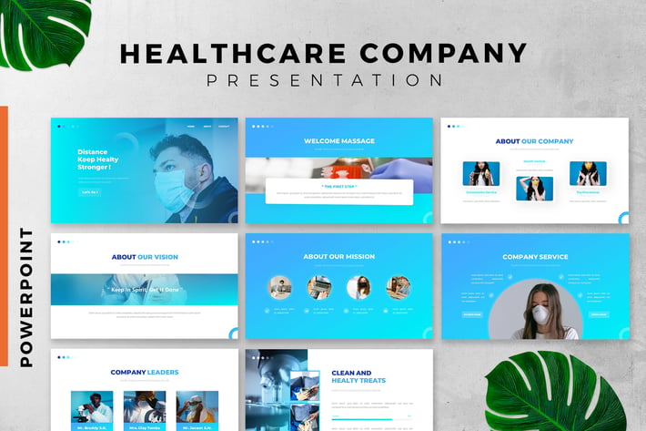 Healing Healthcare Powerpoint slide template