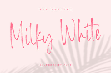 Milky White - Script Brush