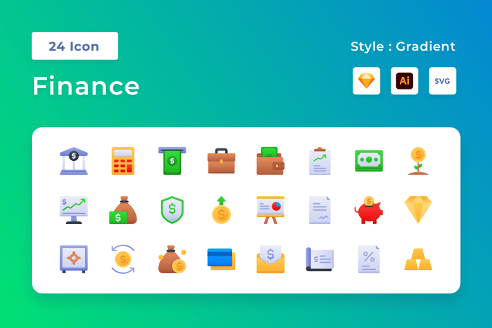 Finance Gradient Icon