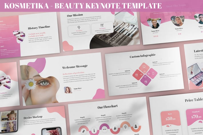 Kosmetika - Beauty Keynote Template