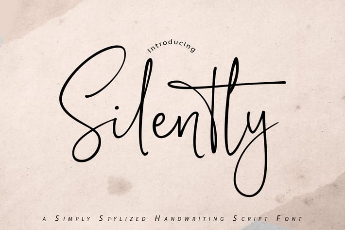Silently | Handwriting Script Font