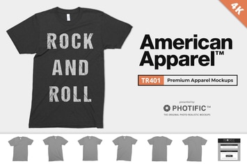 American Apparel TR401 Triblend Mockups