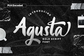 Agusta - Bold Script Font