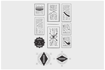 Trendy Retro Vintage Insignias Bundle | Retro 