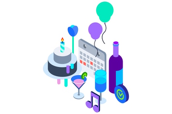 Event Services Isometric Illustration