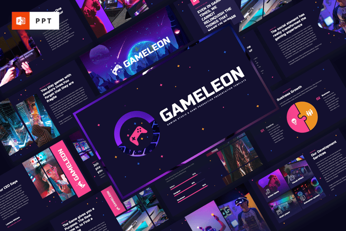 Gameleon - Gaming Studio Powerpoint Template