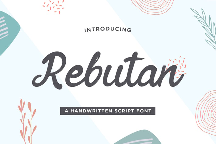 Rebutan – Handwritten Script Font