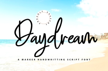 Daydreams | Marker Handwriting Script Font