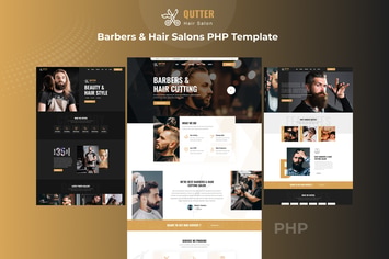 Qutter - Barbers & Hair Salons PHP Template