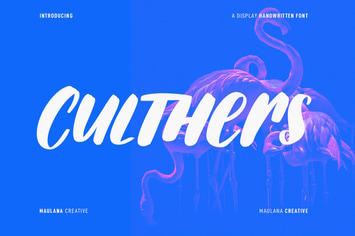 Culthers Handwritten Display Font
