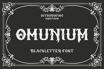 Omunium - Blackletter Font