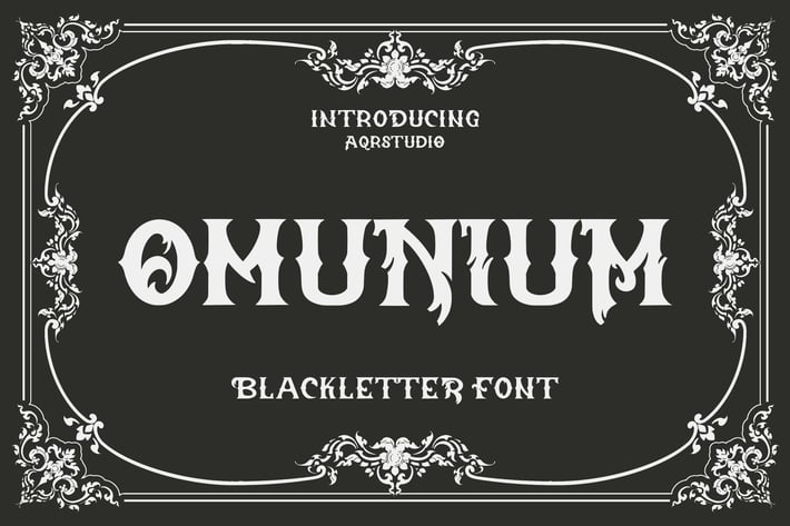 Omunium - Blackletter Font