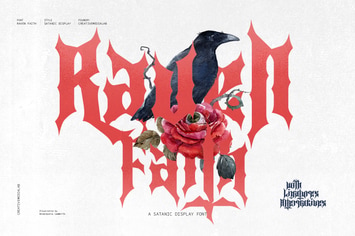 Raven Faith - Halloween font