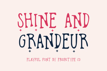 Shine And Grandeur - Playful Font