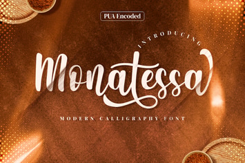 Monatessa - Modern Calligraphy Font