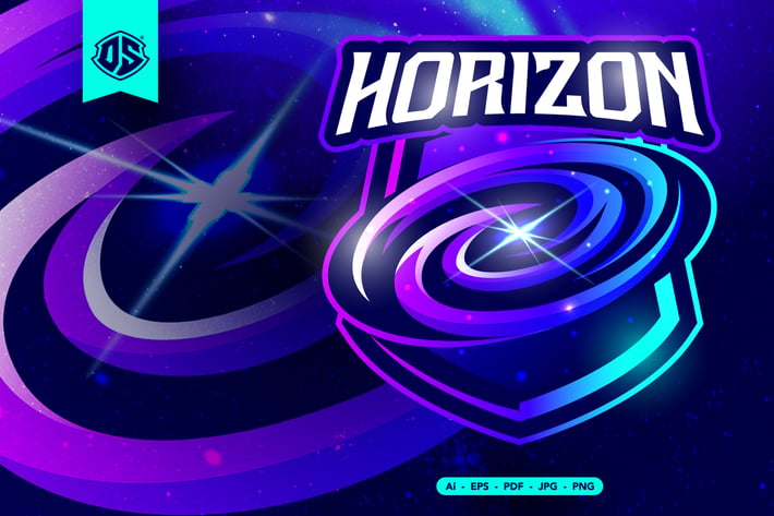 Black Hole Esport Mascot Logo