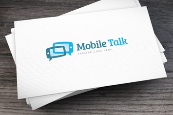 Mobile Talk Logo Template
