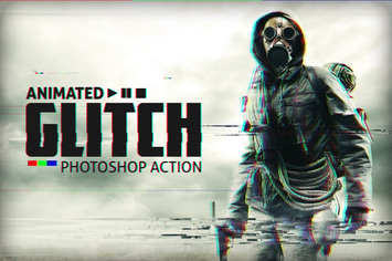 Animated Glitch - Photoshop Action