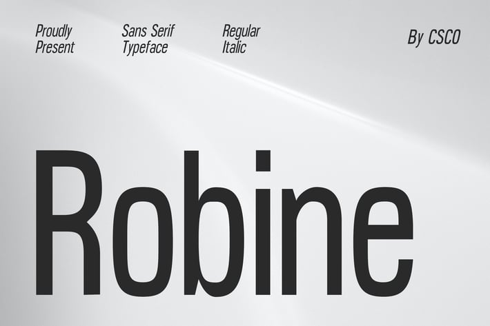 Robine – Condensed Sans Serif