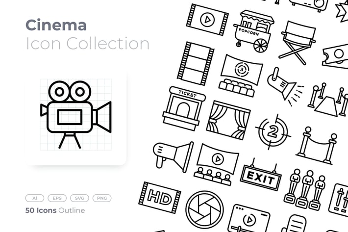 Cinema Outline Icon