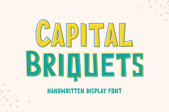 Capital Briquets - Playful Font