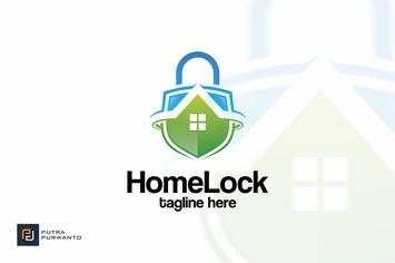 Home Lock - Logo Template