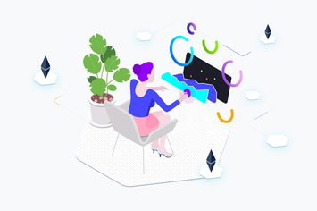 AR Trade Coin Isometric Graphic - THM
