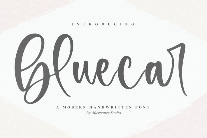 Bluecar Modern Handwritten Font