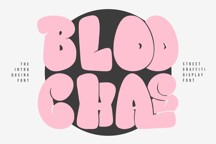 Bloochas Street Graffiti Display Font