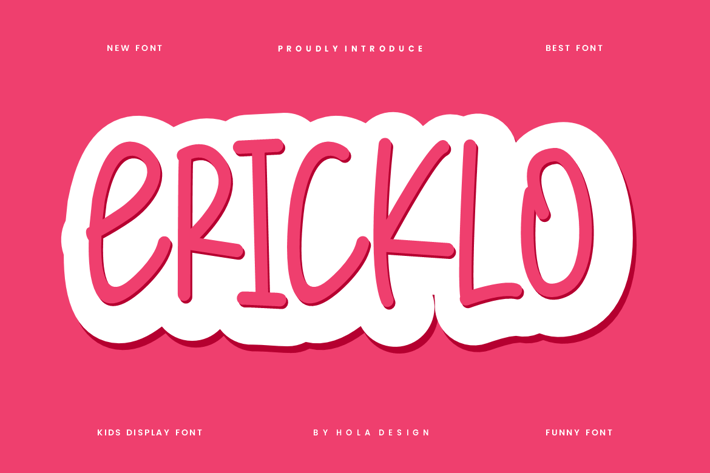 Ericklo - Kids & Playful Font