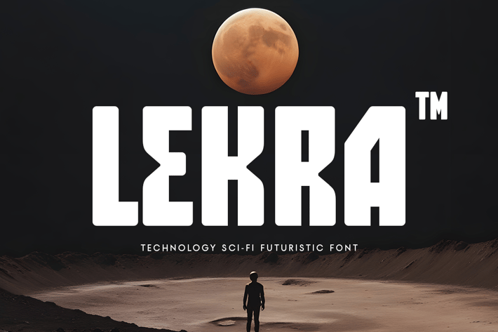 Lekra - Technology Sci-fi Futuristic Font