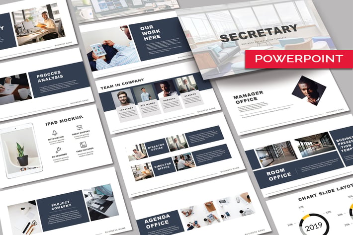 SECRETARY - Business Powerpoint Template