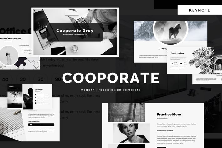 Cooperate Grey - Keynote Template
