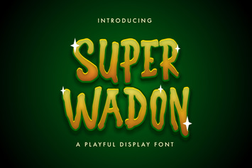 Super Wadon - Haunted Display Font