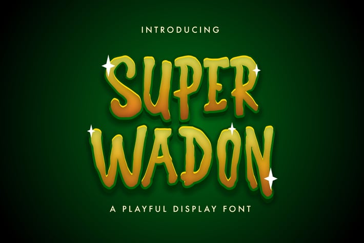 Super Wadon - Haunted Display Font