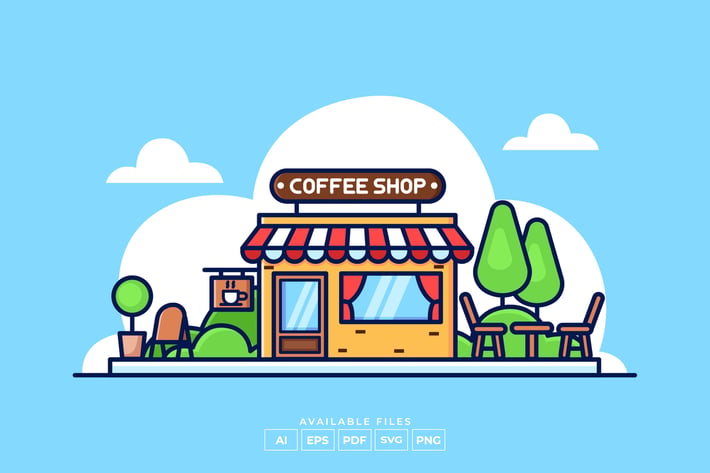 Coffee Shop Illustration