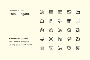 Ecommerce Icon Set - Linea
