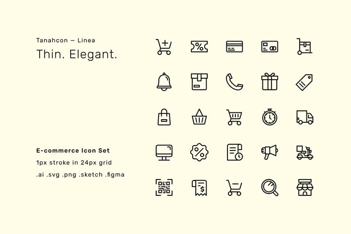 Ecommerce Icon Set - Linea