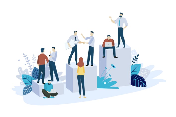 Creative flat design business concept