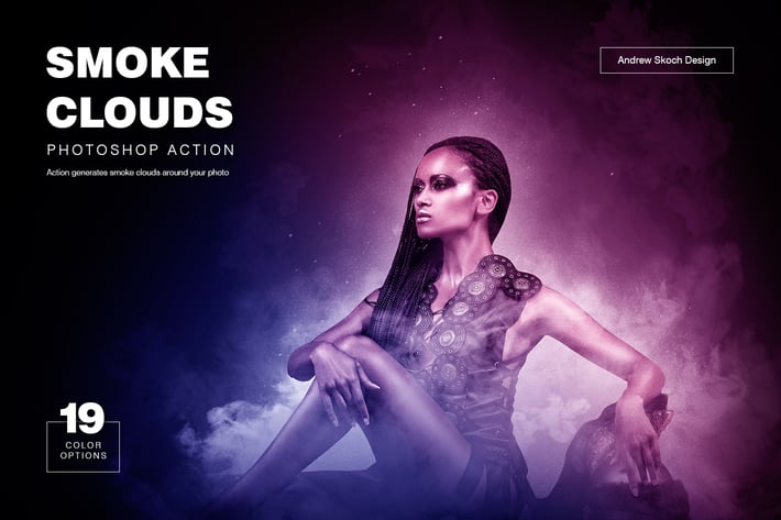 Smoke Clouds Photoshop Action