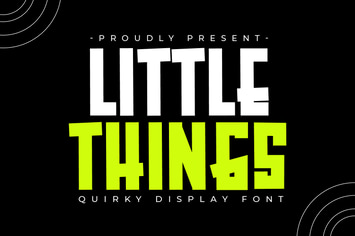 Little Things - Quirky Display Font