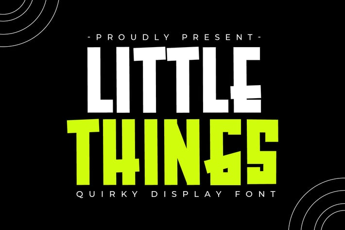 Little Things - Quirky Display Font