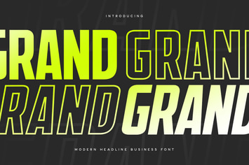 Grand - Modern Headline Business Font