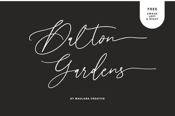 Dalton Gardens - Script Font