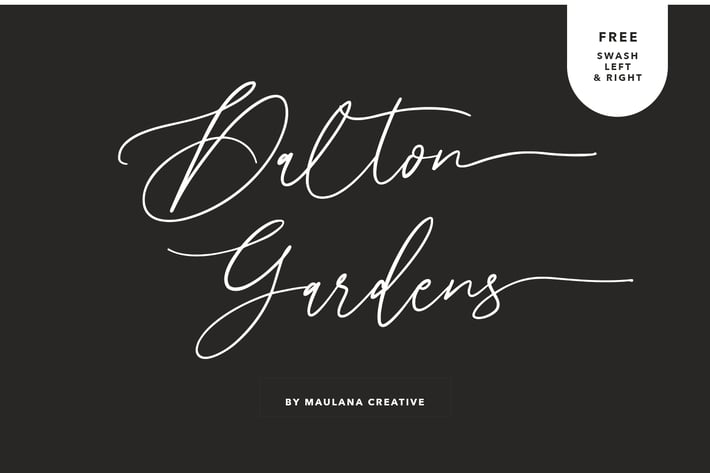 Dalton Gardens - Script Font